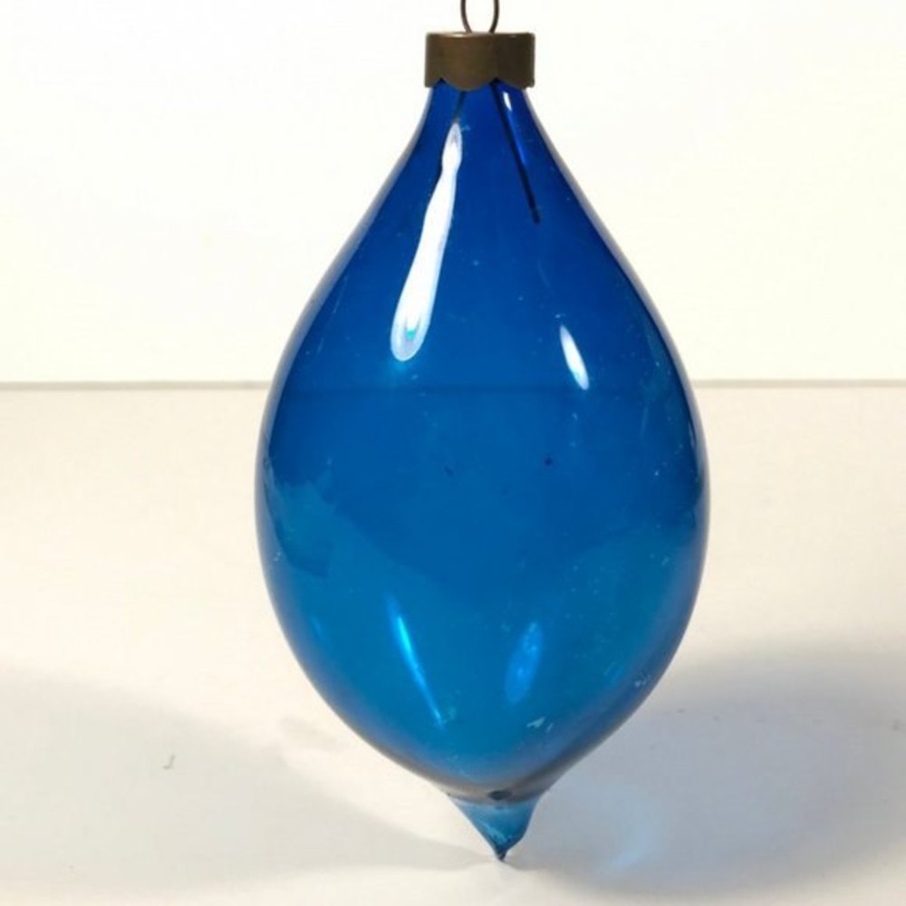 One 1940s Unsilvered blown Christmas Ornament - Picture 6 of 10